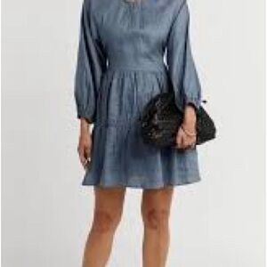 DISSH Long Sleeve Blue Dress
